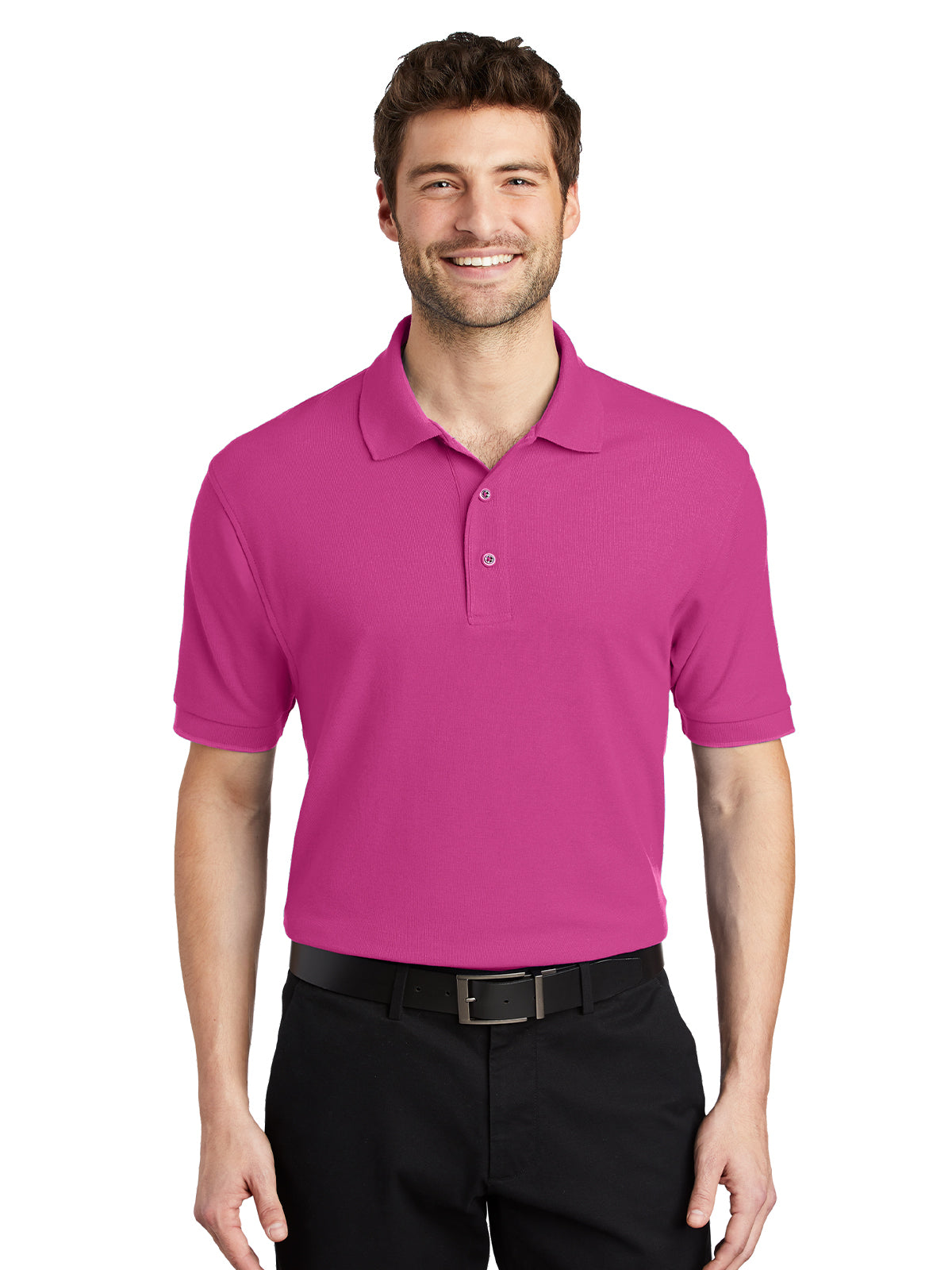 Men's Stretch Pique Polo - K500 - Tropical Pink