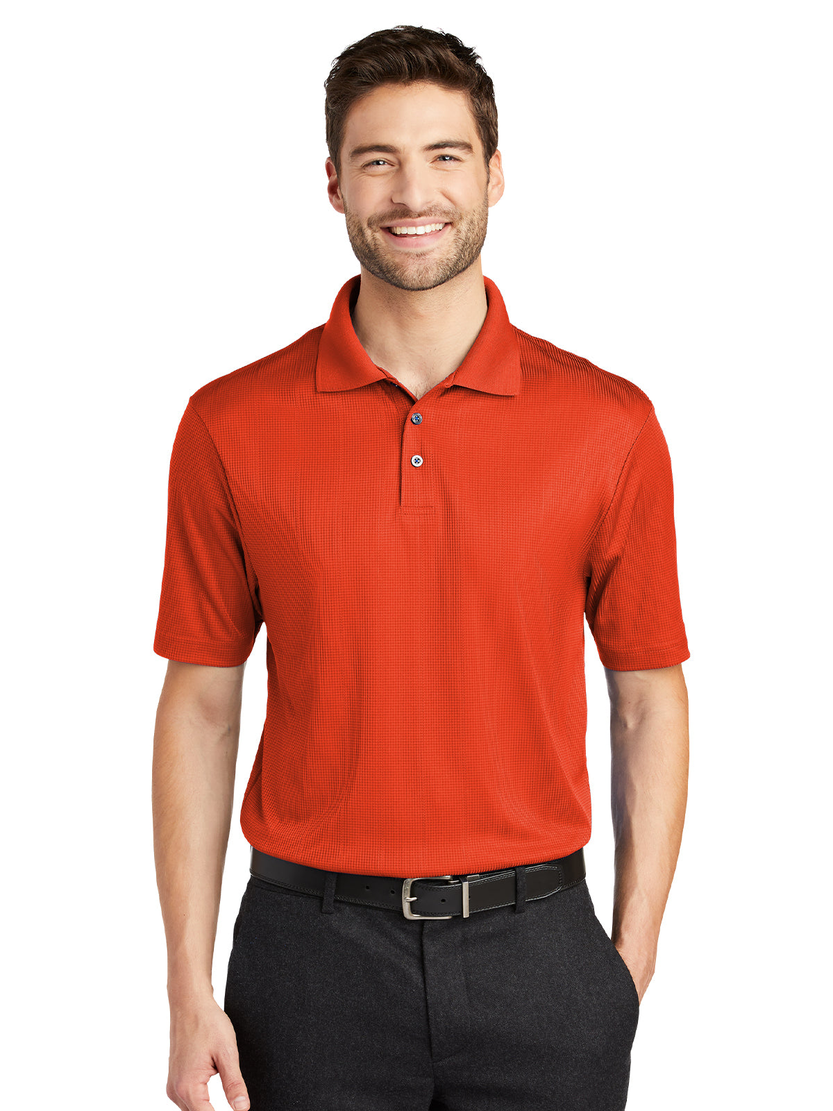 Men's Fine Jacquard Polo