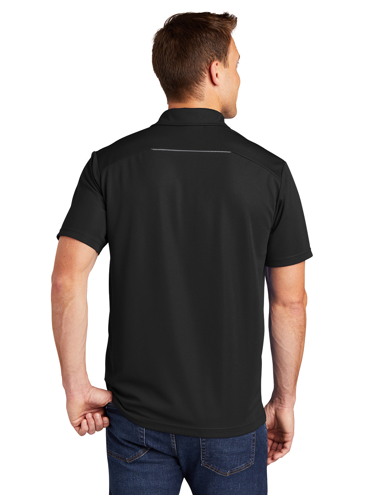 Men's Pinpoint Mesh Polo Shirt