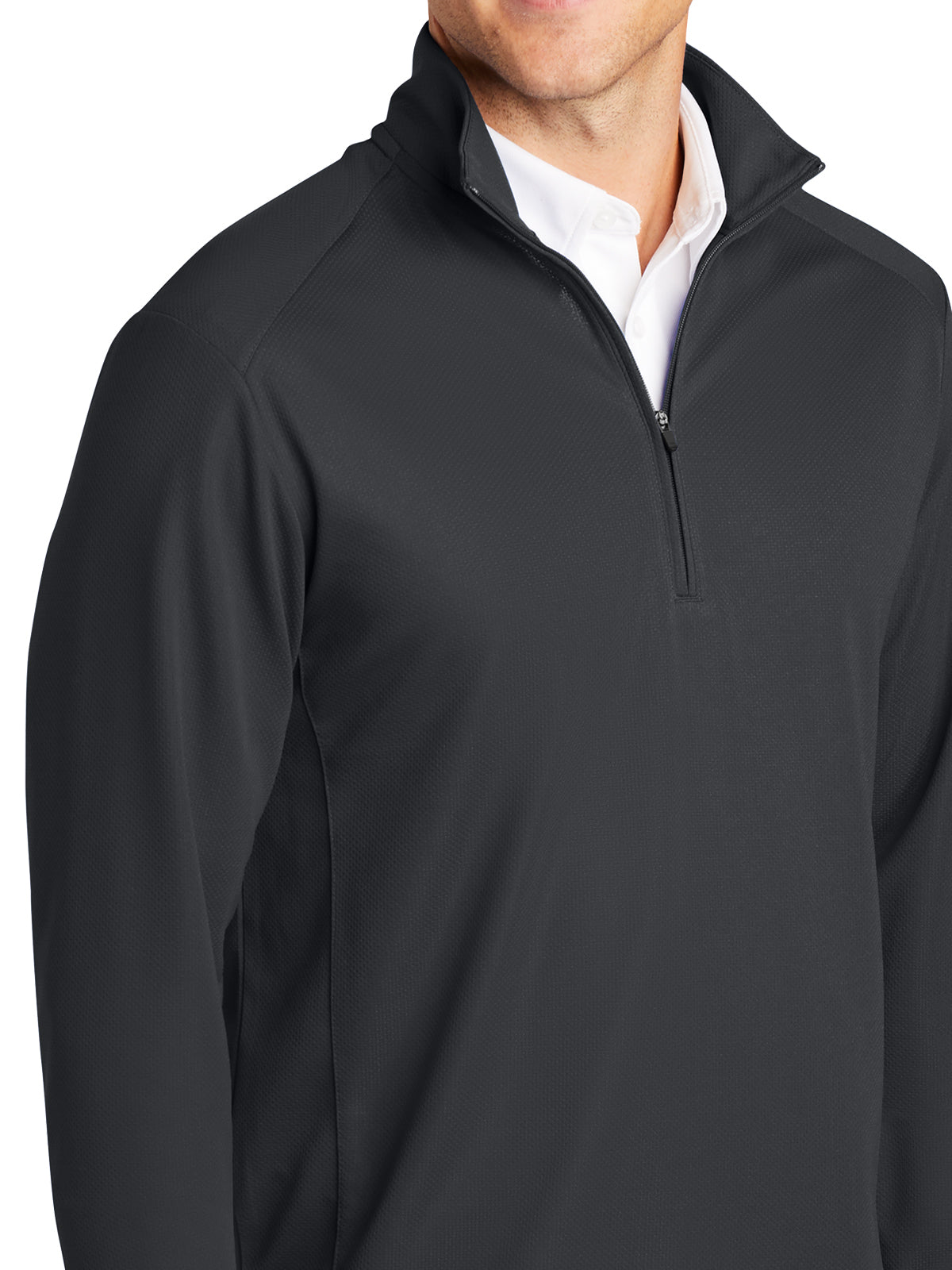 Men's Pinpoint Mesh Half-Zip Pullover