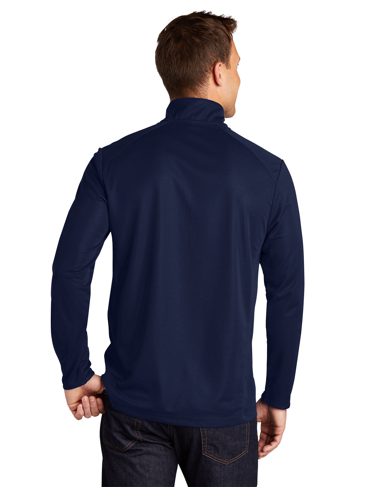 Men's Pinpoint Mesh Half-Zip Pullover