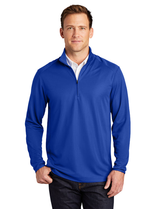 Men's Pinpoint Mesh Half-Zip Pullover