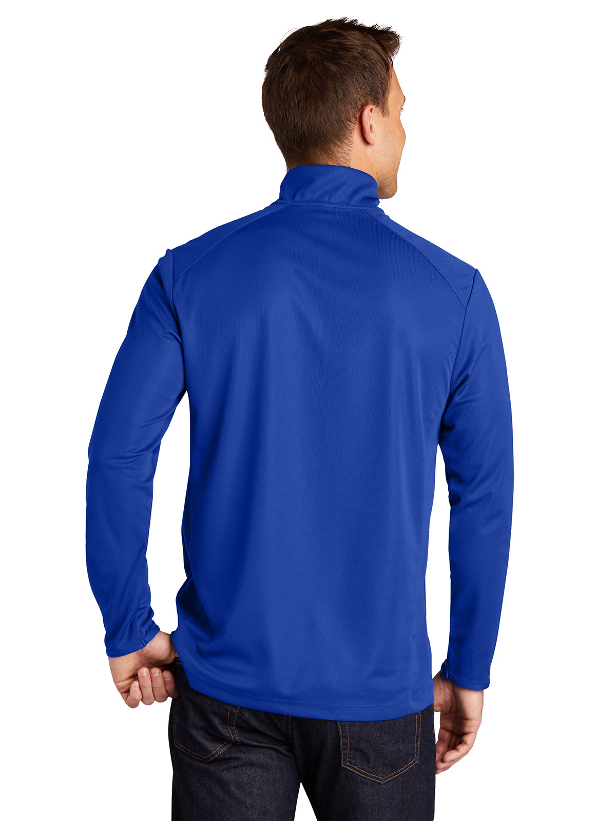 Men's Pinpoint Mesh Half-Zip Pullover