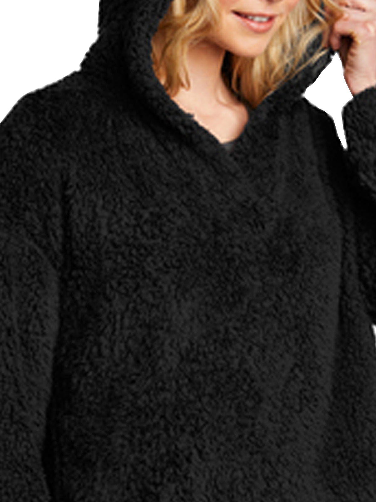 Women's Cozy Sherpa Fleece Hoodie Sweatshirt