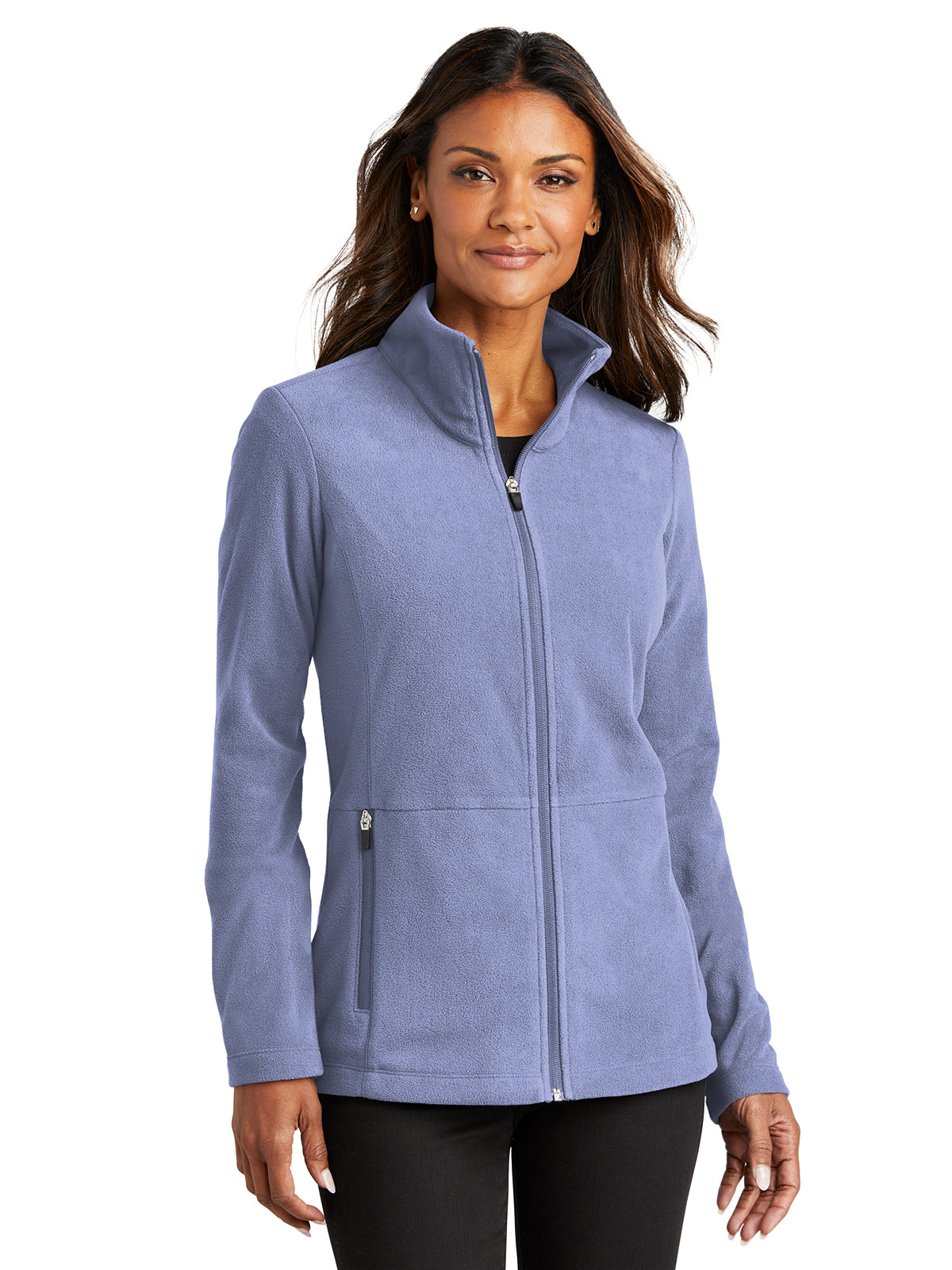Women's Anti-Pill Microfleece Jacket - L151 - Ceil Blue