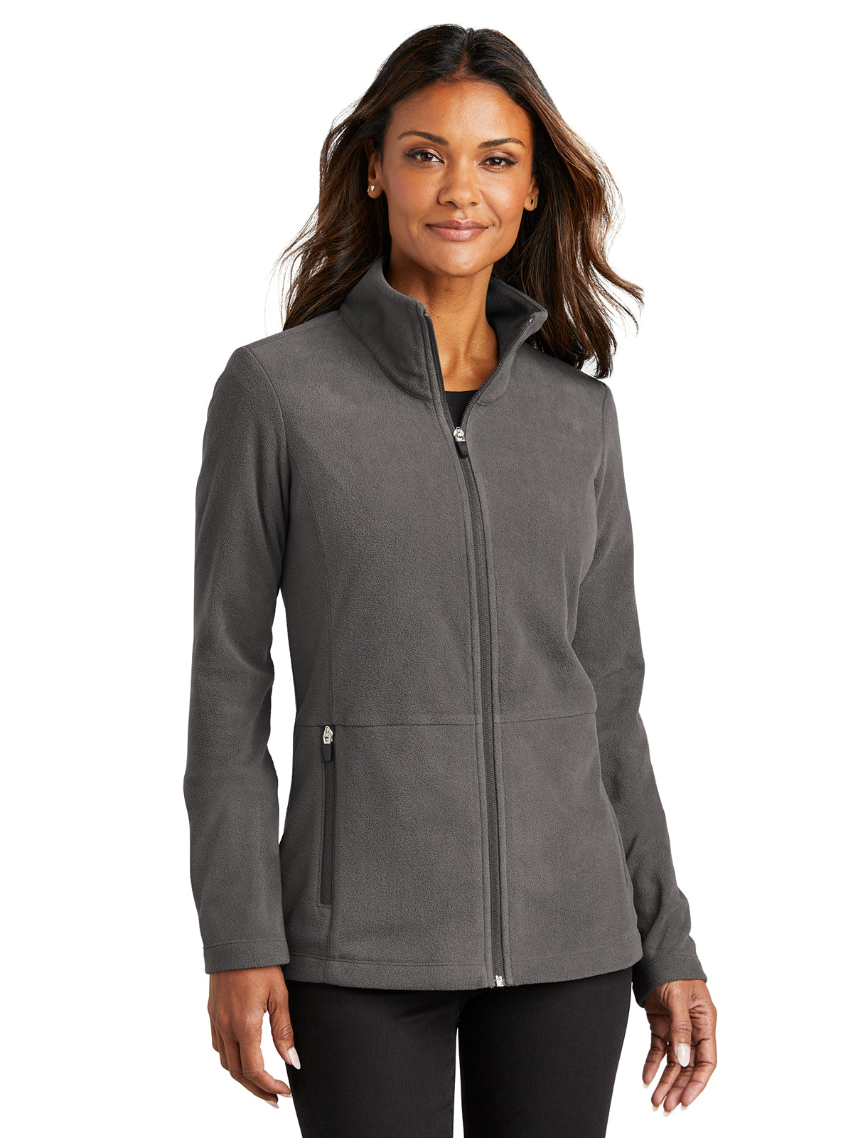 Women's Anti-Pill Microfleece Jacket - L151 - Pewter