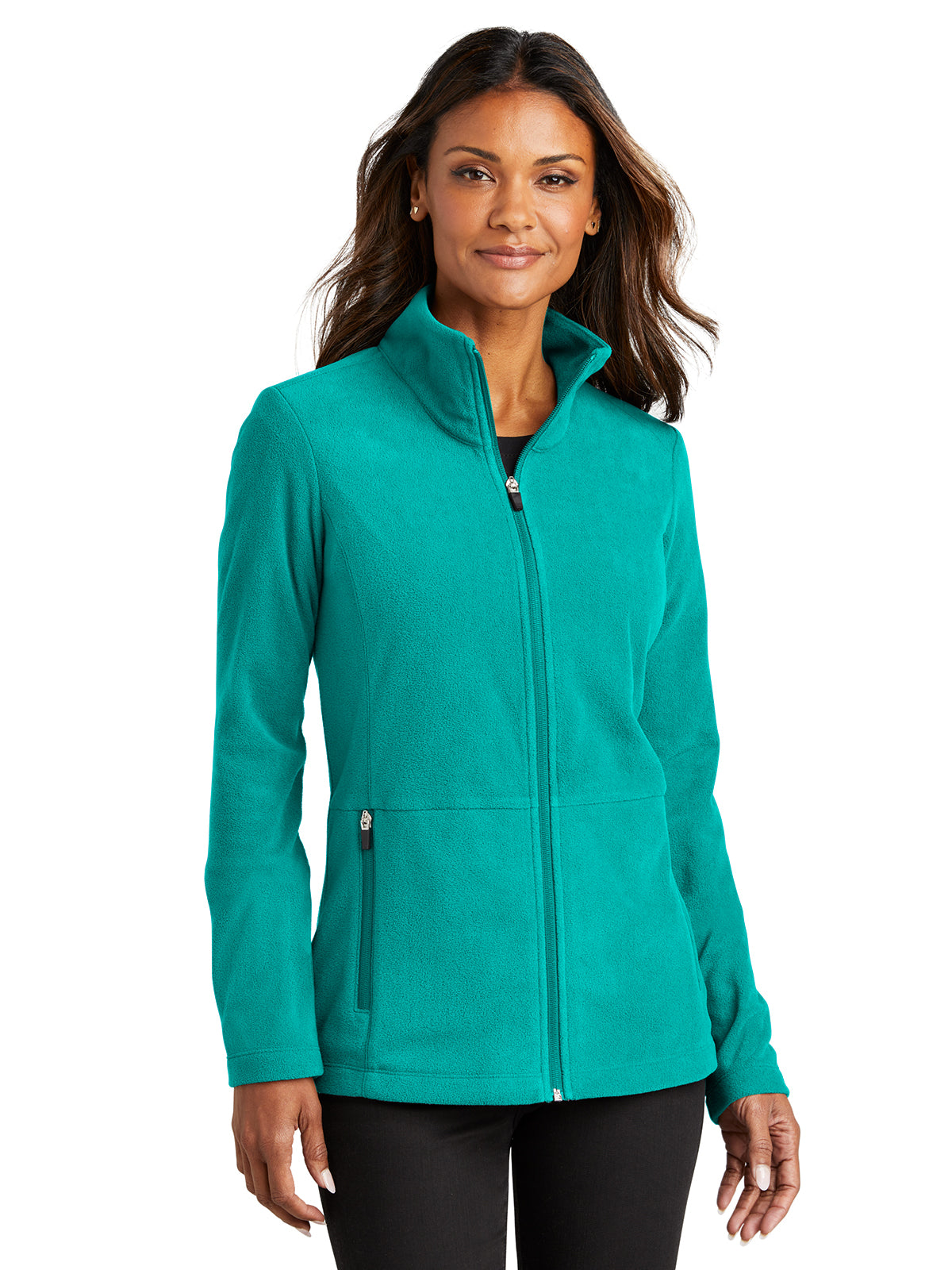 Women's Anti-Pill Microfleece Jacket - L151 - Teal Blue
