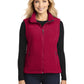 Women's Fleece Vest - L219 - True Red