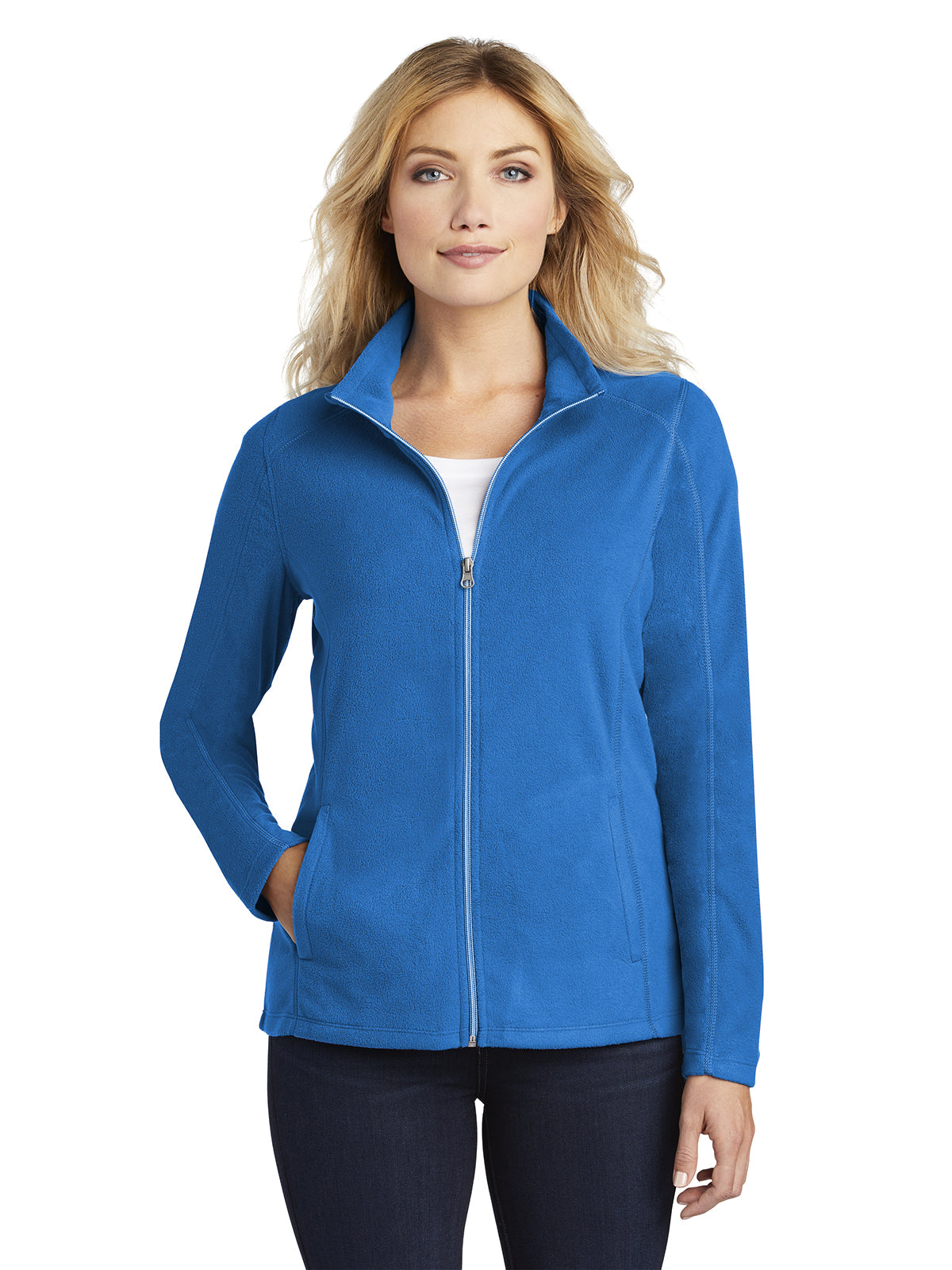Women's Microfleece Jacket - L223 - Light Royal