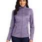 Women's Striped Fleece Jacket - L231 - Purple