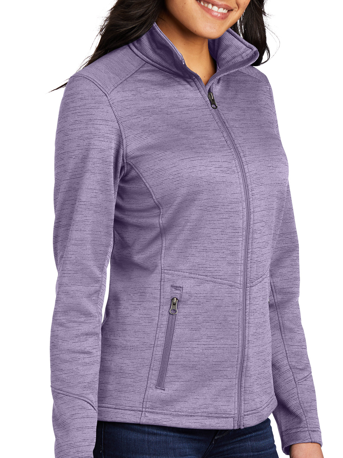 Women's Striped Fleece Jacket