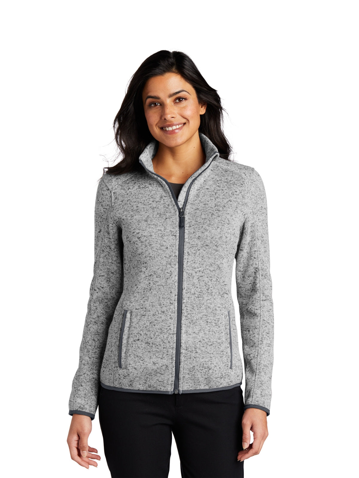 Women's Fleece Jacket - L232 - Grey Heather