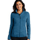 Women's Fleece Jacket - L232 - Medium Blue Heather