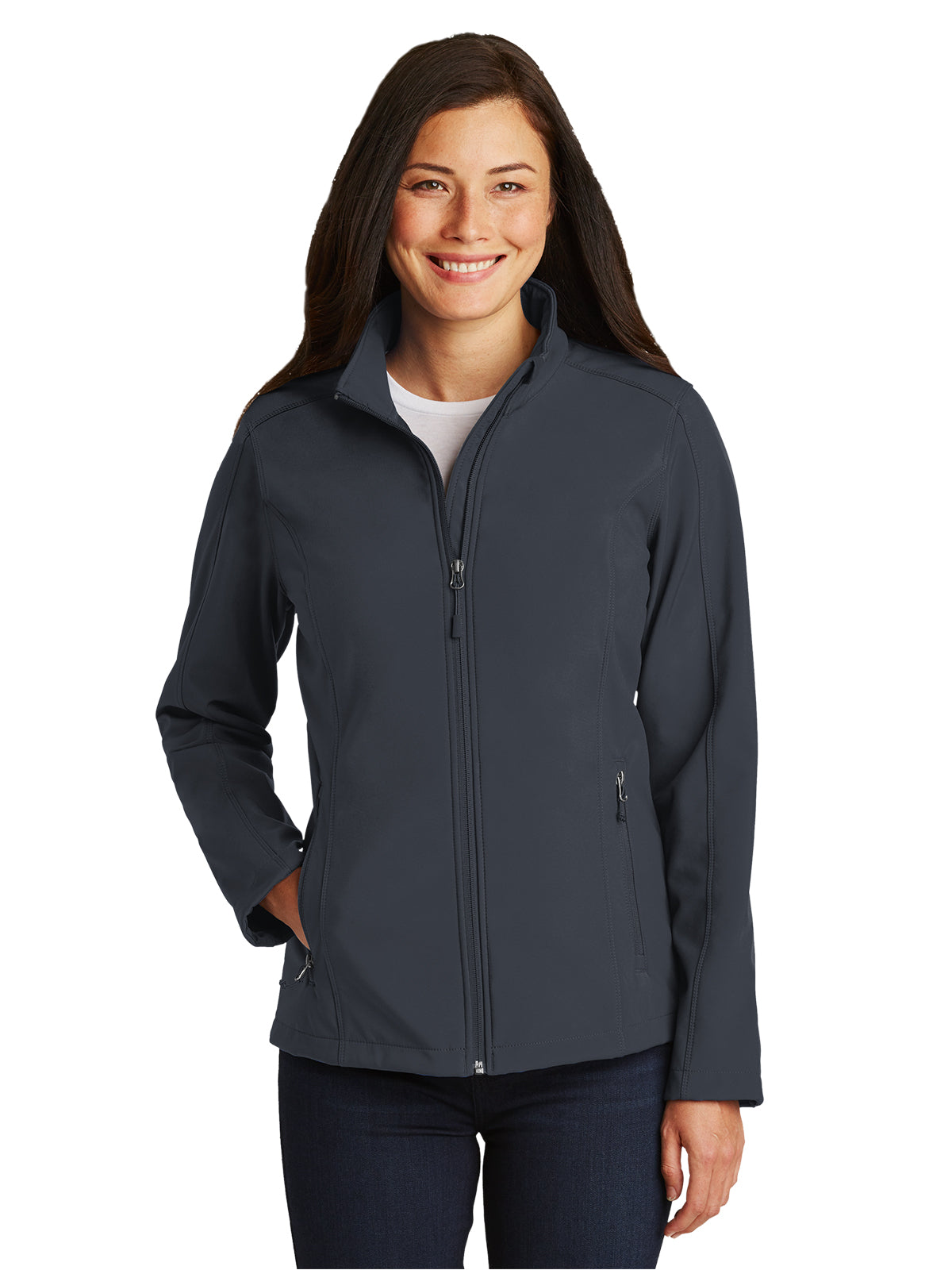 Women's Soft Shell Jacket - L317 - Battleship Grey