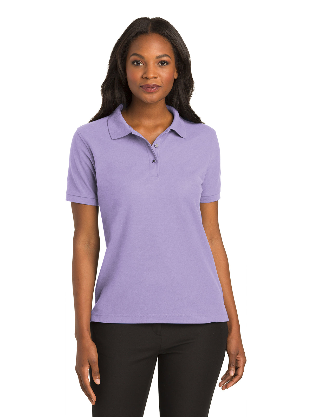 Women's Silk Touch Polo Shirt - L500 - Bright Lavender