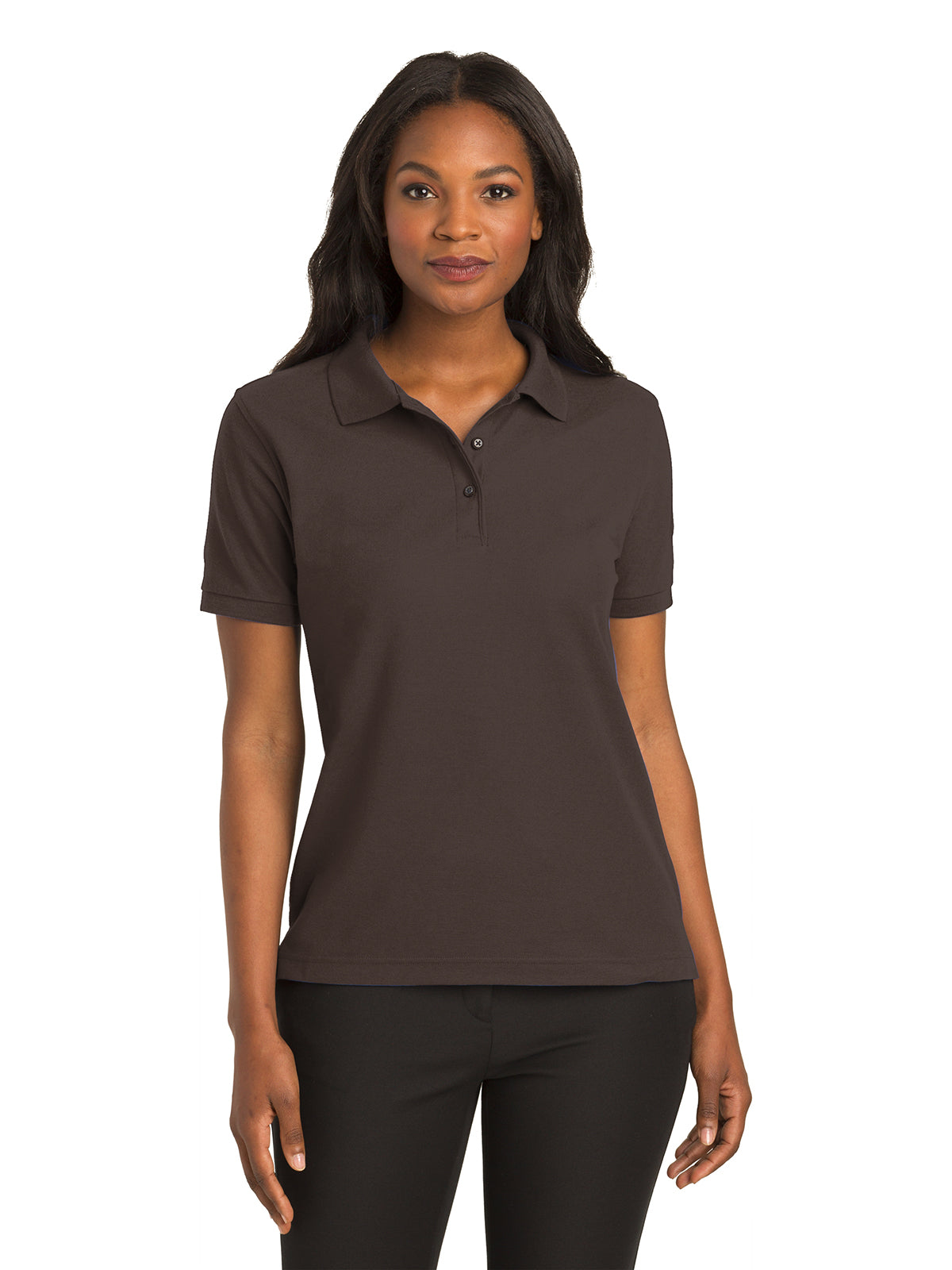 Women's Silk Touch Polo Shirt - L500 - Coffee Bean