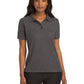 Women's Silk Touch Polo Shirt - L500 - Charcoal Heather Grey