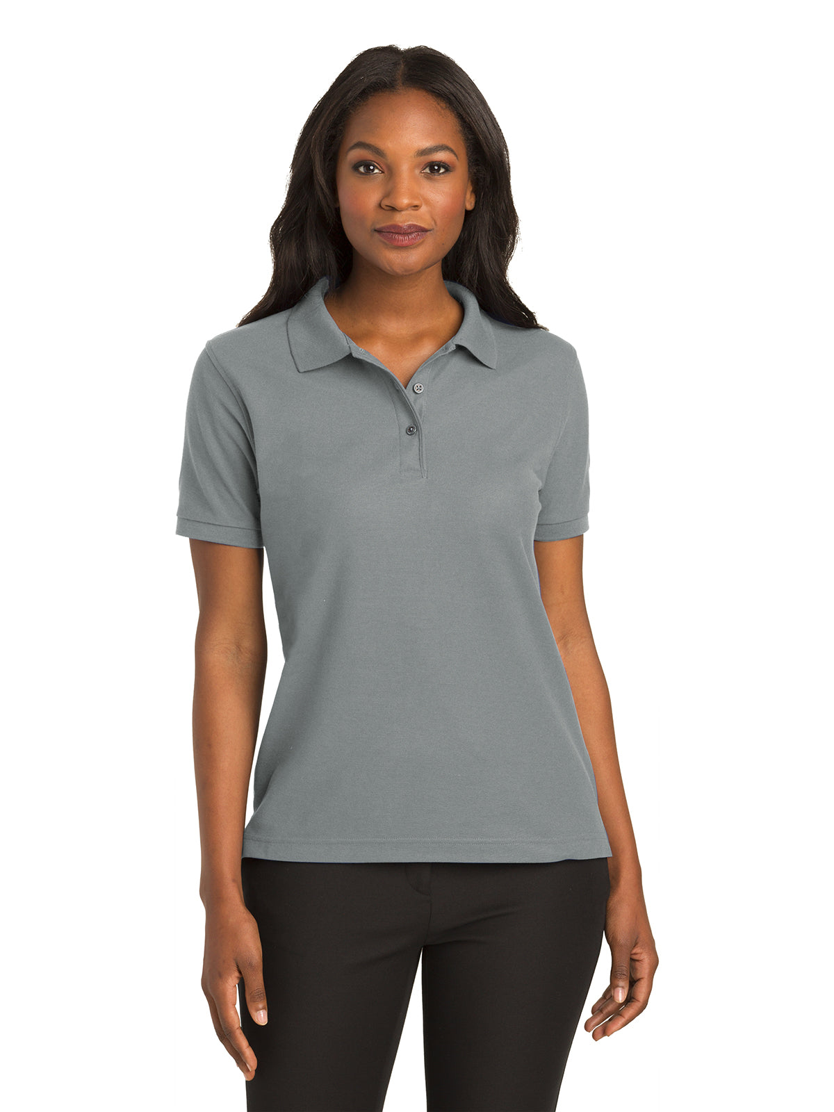 Women's Silk Touch Polo Shirt - L500 - Cool Grey
