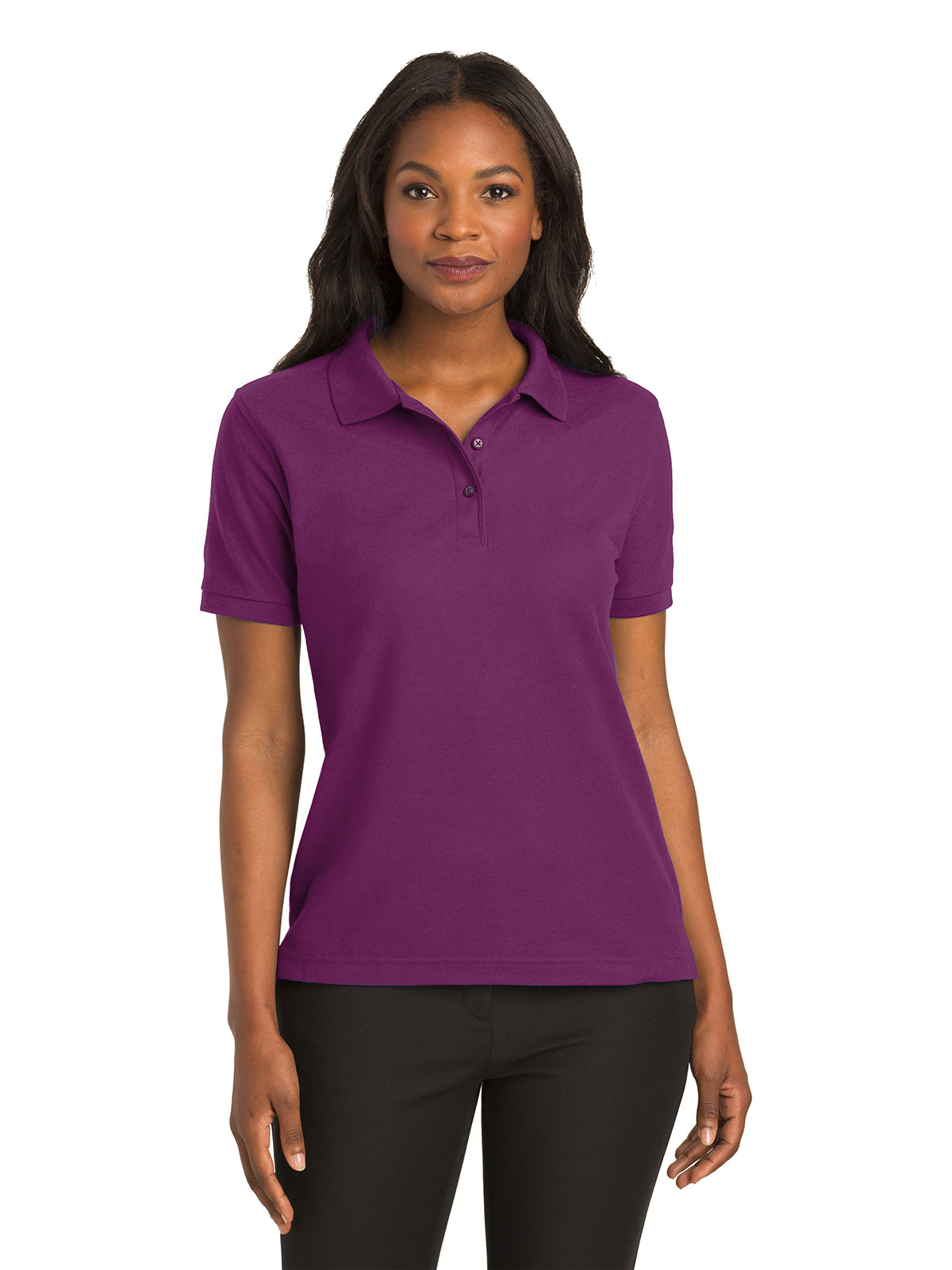 Women's Silk Touch Polo Shirt - L500 - Deep Berry