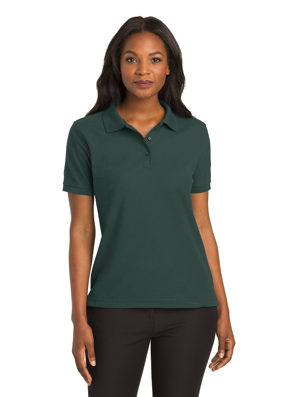 Women's Silk Touch Polo Shirt - L500 - Dark Green
