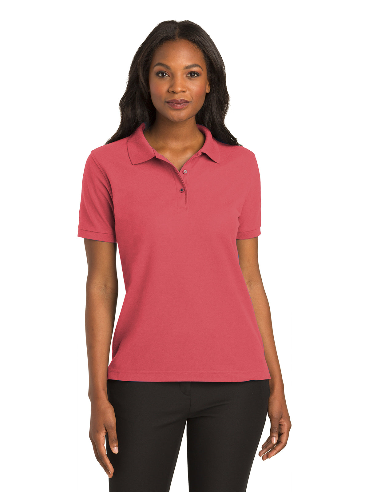 Women's Silk Touch Polo Shirt - L500 - Hibiscus