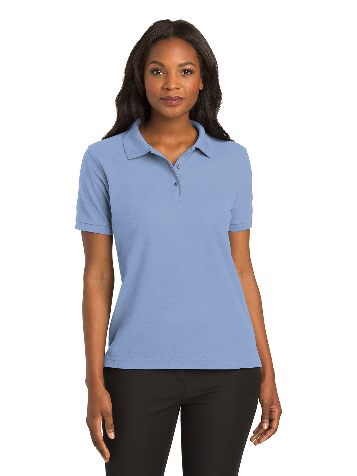 Women's Silk Touch Polo Shirt - L500 - Light Blue