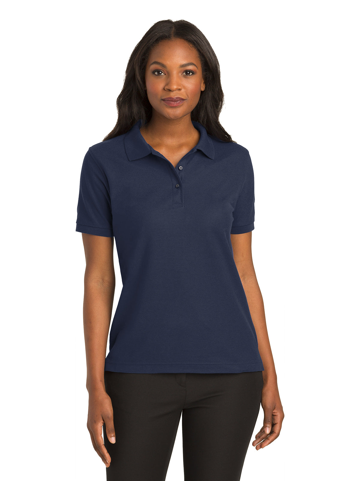Women's Silk Touch Polo Shirt - L500 - Navy