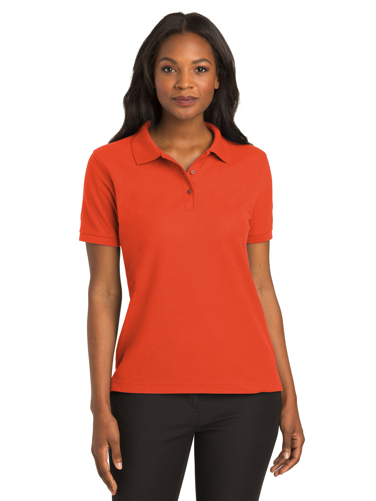 Women's Silk Touch Polo Shirt - L500 - Orange