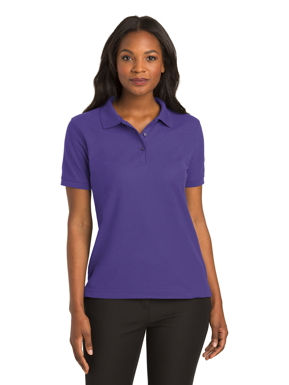 Women's Silk Touch Polo Shirt - L500 - Purple
