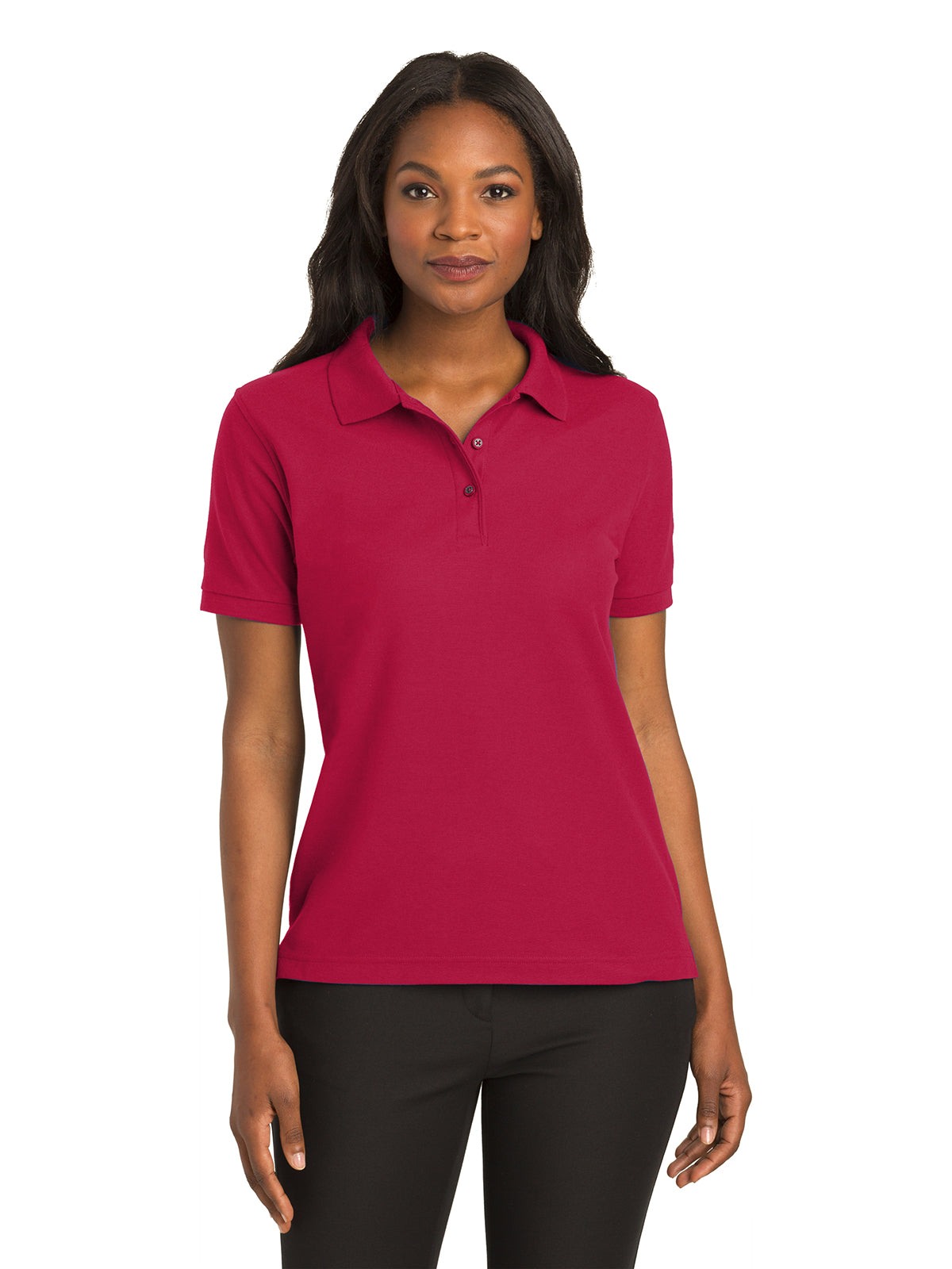 Women's Silk Touch Polo Shirt - L500 - Red