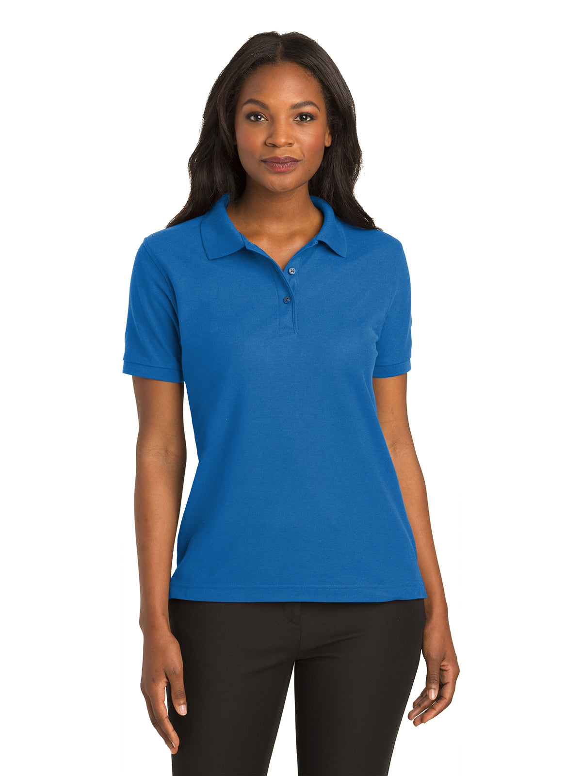 Women's Silk Touch Polo Shirt - L500 - Strong Blue