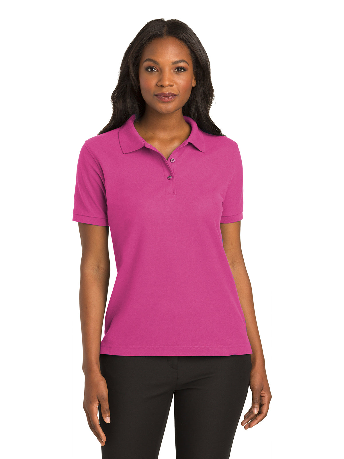 Women's Silk Touch Polo Shirt - L500 - Tropical Pink
