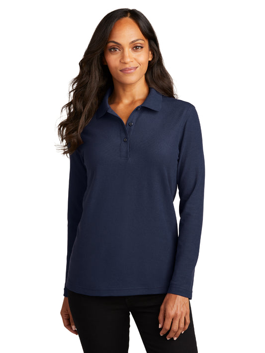 Women's Long Sleeve Polo - L500LS - Navy
