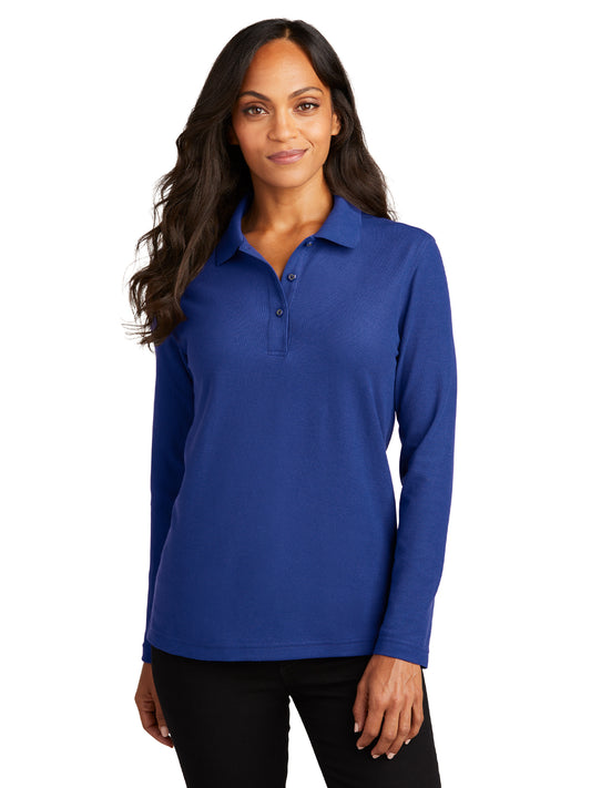 Women's Long Sleeve Polo - L500LS - Royal