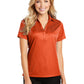 Women's Jacquard Polo  - L528 - Autumn Orange