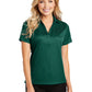 Women's Jacquard Polo  - L528 - Green Glen
