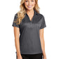 Women's Jacquard Polo  - L528 - Grey Smoke