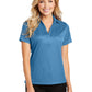 Women's Jacquard Polo  - L528 - Ocean Blue