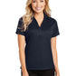 Women's Jacquard Polo  - L528 - True Navy