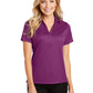 Women's Jacquard Polo  - L528 - Violet Purple