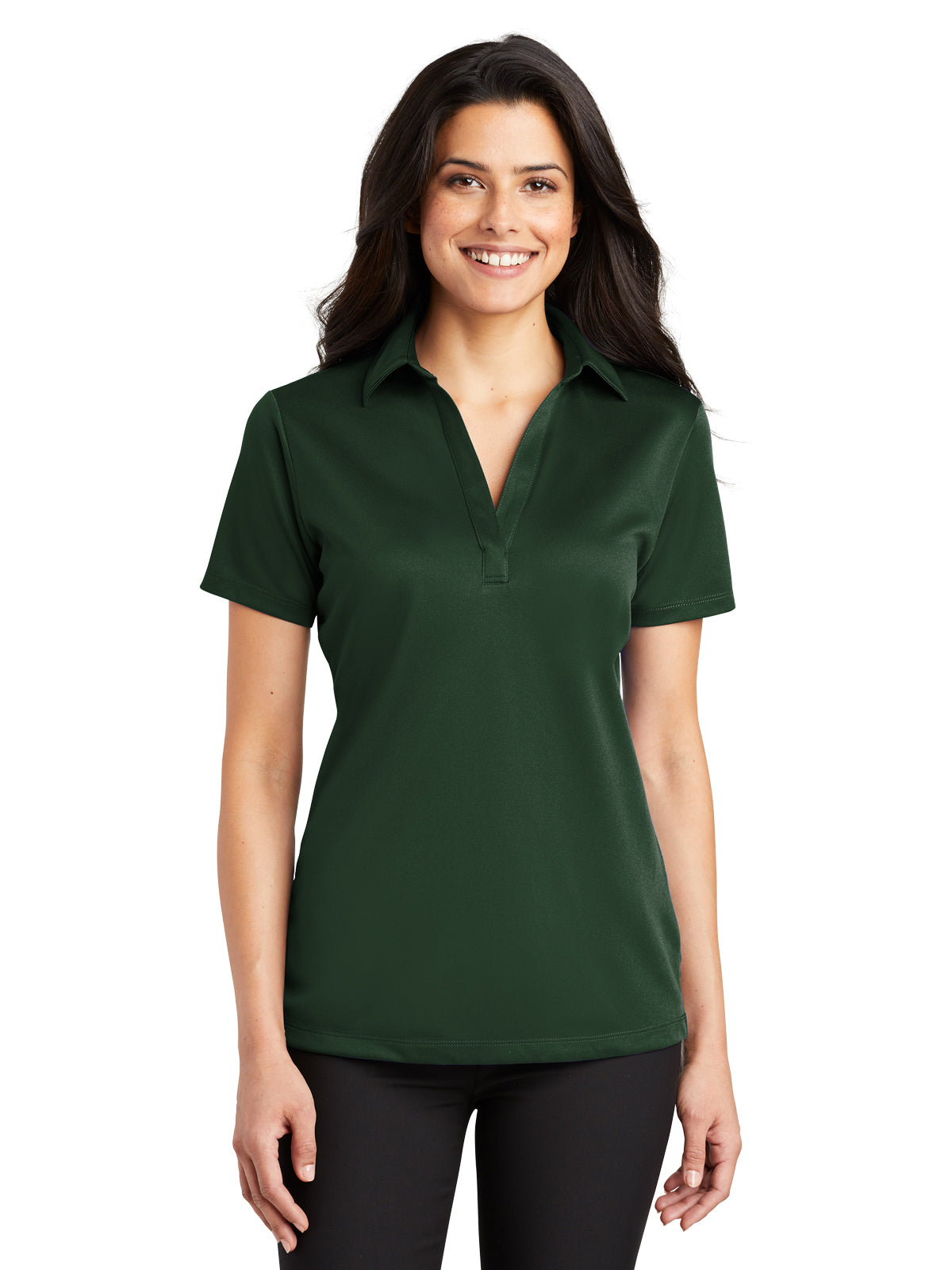 Women's Performance Polo - L540 - Dark Green