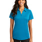 Women's Pocketless Jacquard Polo - L569 - Blue Wake