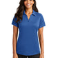 Women's Pocketless Jacquard Polo - L569 - True Blue