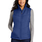 Women's Puffy Vest - L709 - Mediterranean Blue/ Black