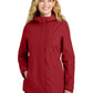 Women's 2-Pocket Rain Jacket - L714 - Rich Red