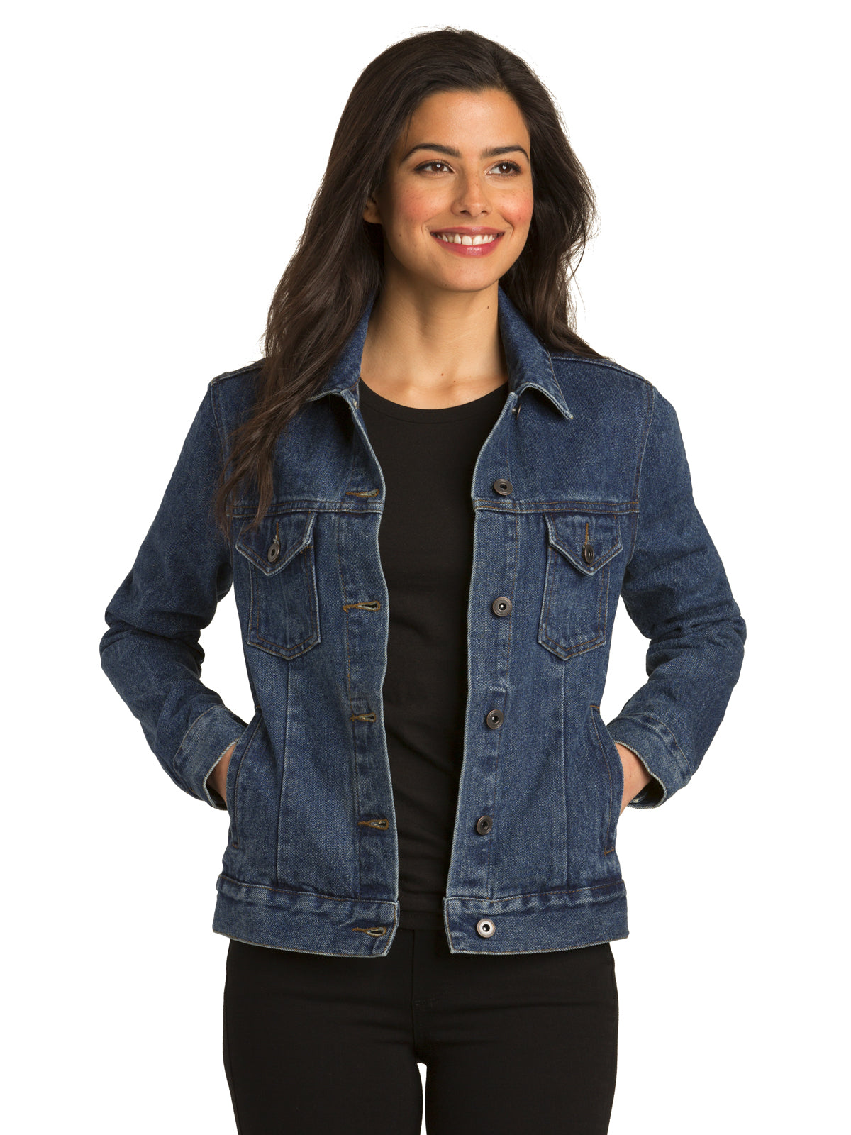 Women's Denim Jacket - L7620 - Denim Blue