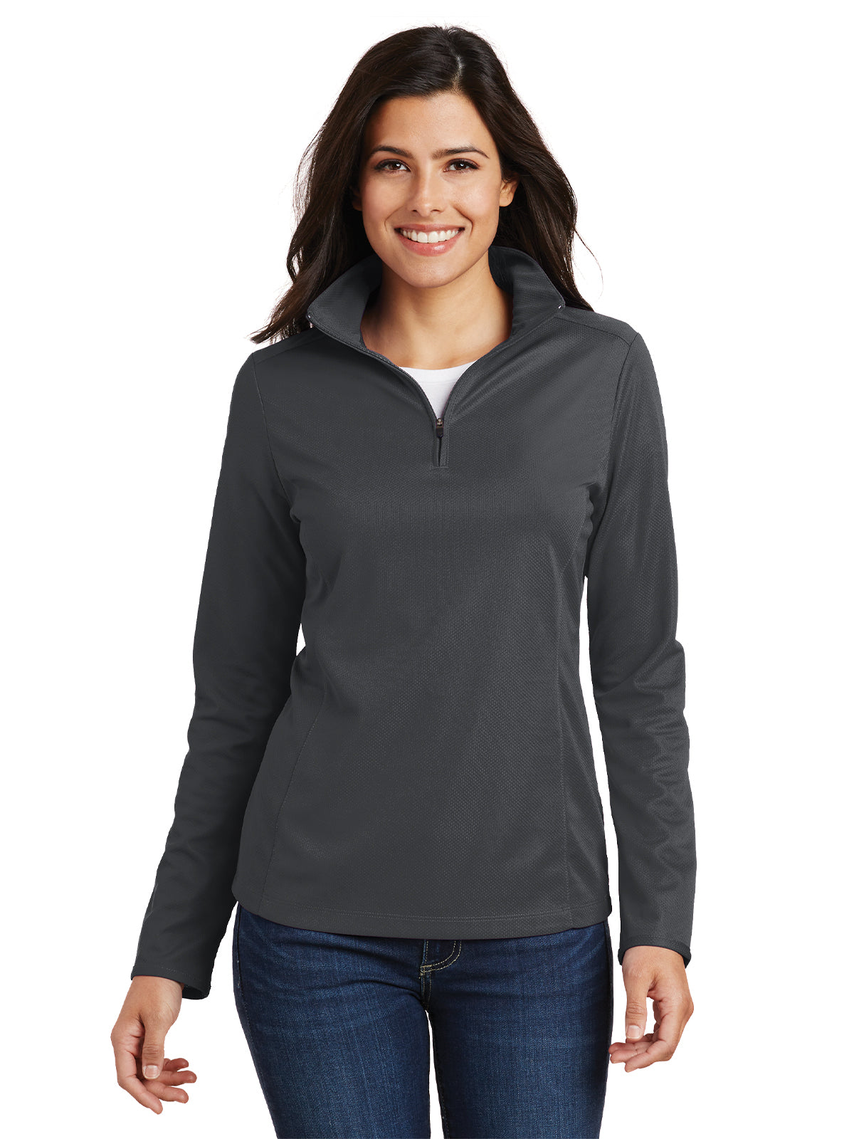 Women's Pinpoint Mesh Half-Zip Pullover