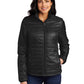 Women's Packable Puffy Jacket - L850 - Deep Black