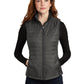 Women's Packable Puffy Vest - L851 - Sterling Grey/Graphite