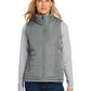 Women's Two-Pocket Puffer Vest - L853 - Shadow Grey